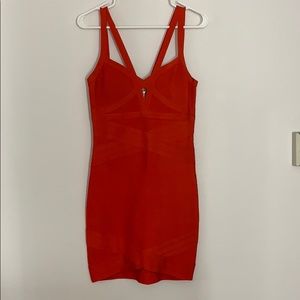 Red bandage Dress